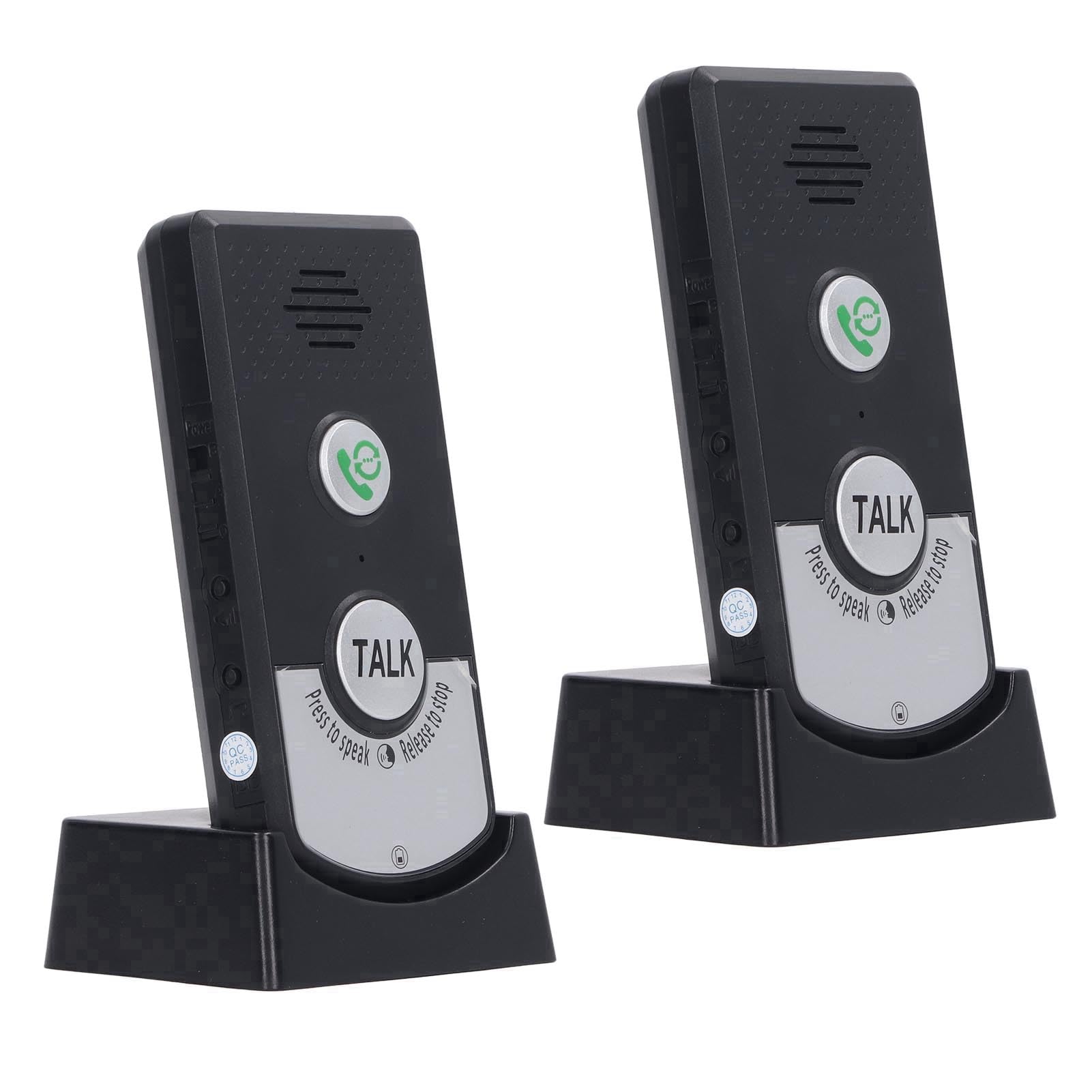 2 Way Voice Intercom, Super Long Range Intercomunicador, Home Security Easy Install, Waterproof Indoor Outdoor Interphone System, Fit for Home Hospital Office, Black-image-42