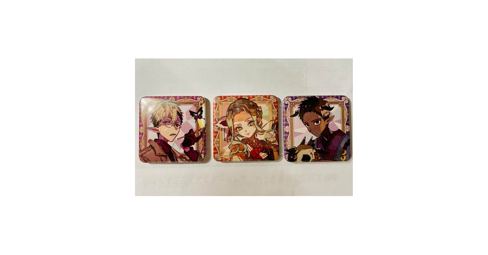 Amazon.co.jp: 地縛少年花子くん ミュージアム スクエア缶バッジ