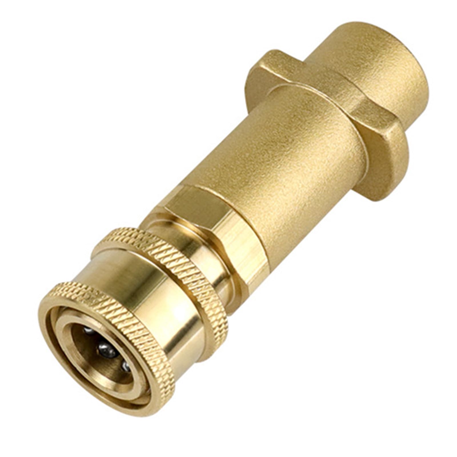 Msioytog All Bronze Durability Brass Quickly Connecting Fitting Pressure Washer Adapter For High Pressure Washer, 1 / 4Inch Interfaces Series