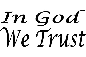 In God We Trust Vinyl Decal Sticker: Declare Your Faith with Style