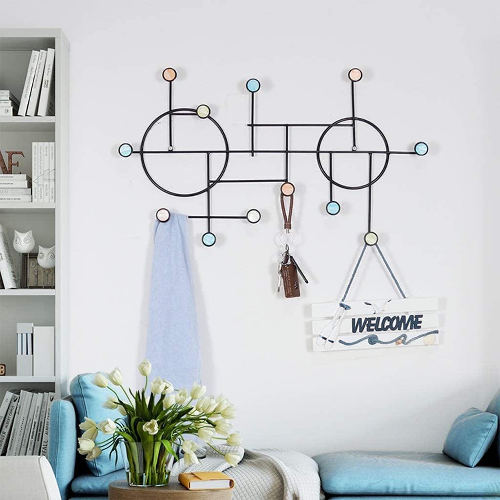 Percheros De Pared Ganchos Perchero De Hierro, Perchero De Moda, Colgador De Pared Para Vestíbulo Creativo, Colgador Práctico, Perchero Para Ropa, Perchero, Soporte Gancho Colgador ( Size : 10 hooks )