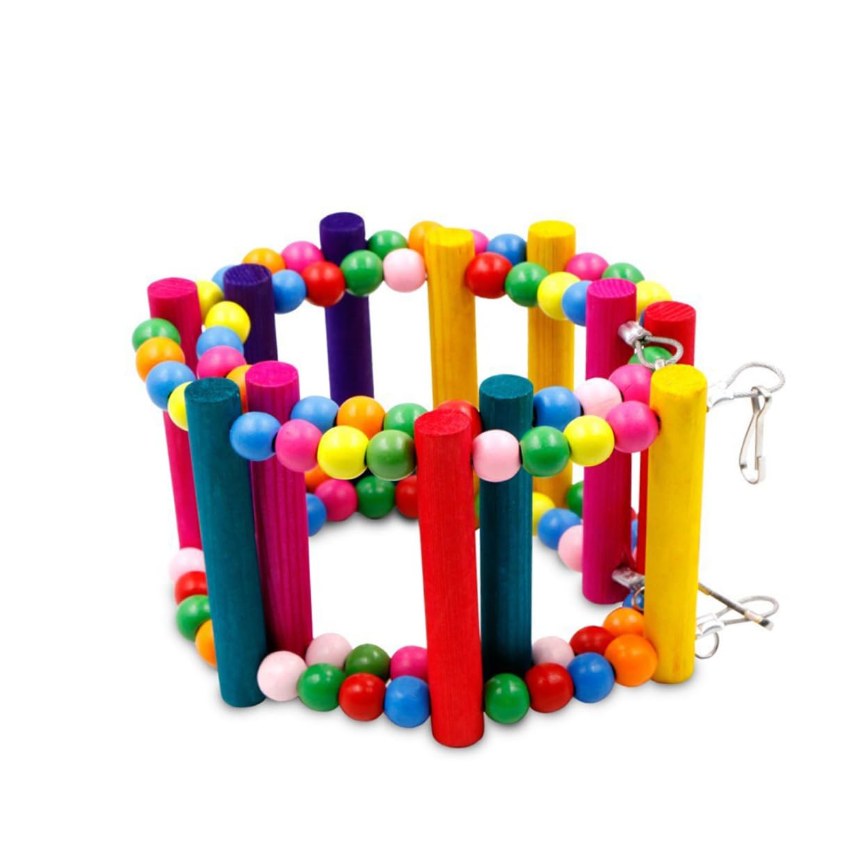 Happyyami Columpio Yaco Decoracion Tortuguera Escalera para Loros 2 Uds Escalera para Pájaros Periquitos para Pájaros Cacatúas Columpio para Loros Juguete