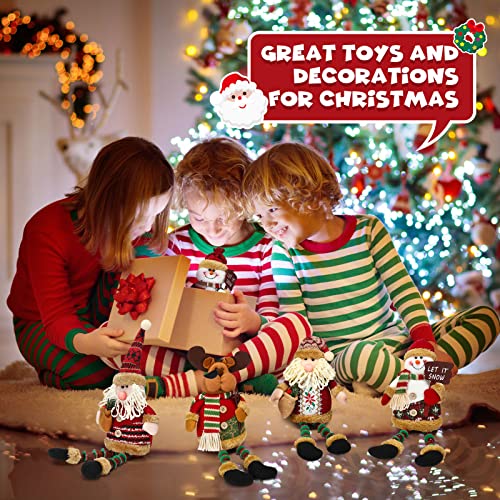 Aoriher-5-Pieces-Christmas-Shelf-Sitters-Plush-Santa-Snowman-Decorations-Reindeer-Christmas-Table-Fireplace-Decorations-Xmas-Sitting-Figurines-Ornament-for-Indoor-Home-Decor Aoriher 5 Pieces Christmas Shelf Sitters Plush Santa Snowman Decorations Reindeer Christmas Table Fireplace Decorations Xmas Sitting Figurines Ornament for Indoor Home Decor