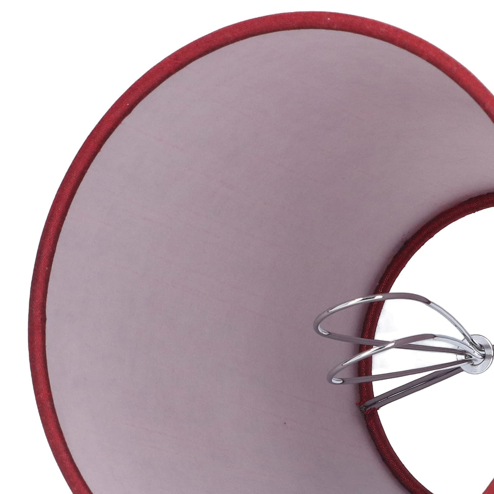 Cyrank Paralume lampadario in Tessuto E14, Set di 6 Paralume a Clip Moderno Paralume a Sospensione Paralume per lampade da Parete da Terra da Tavolo(Vino Rosso)