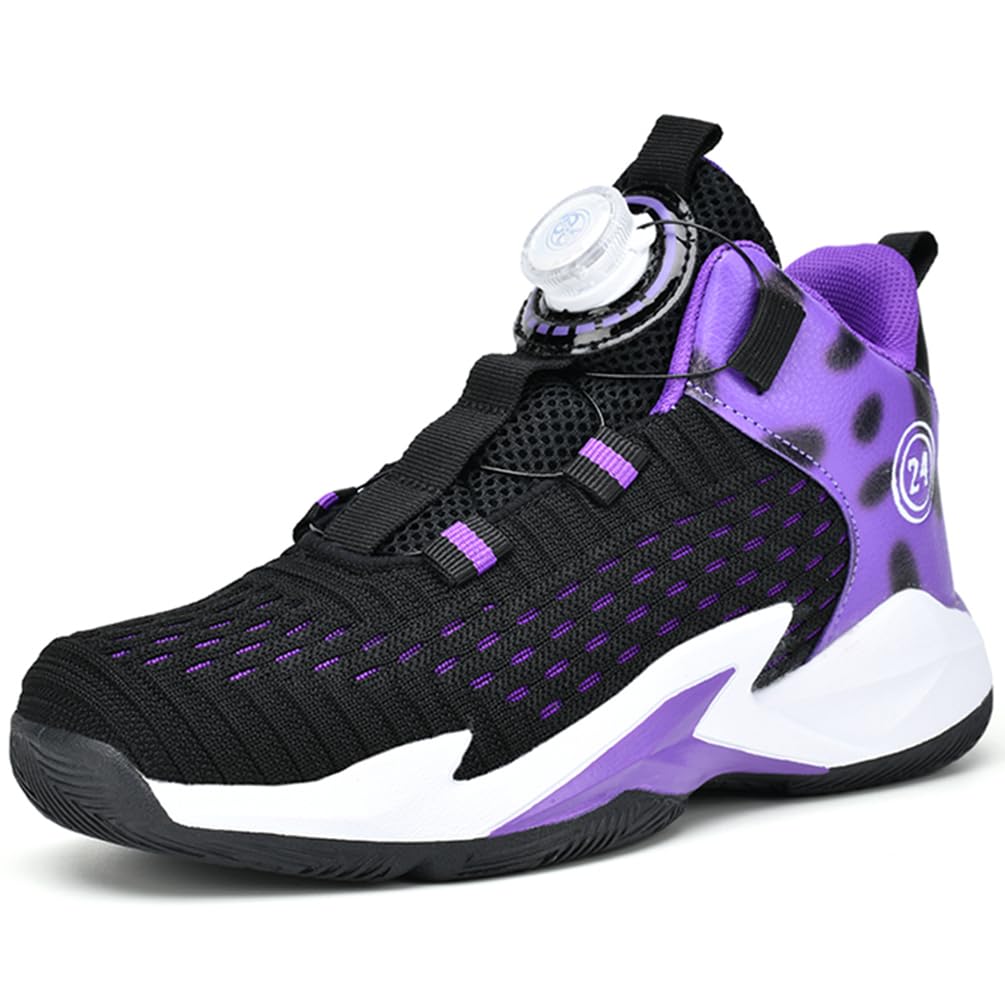 Zapatillas de Baloncesto para Niños Transpirable Ligeras Zapatillas de Deportivas Moda Antideslizantes Zapatos de Baloncesto Aire Libre Zapatos de Running