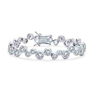 【BLACKPURPLE】Double Round Tennis Cubic Bracelet Cubic Zirconia Bracelets in Bracelets - Walmart.com