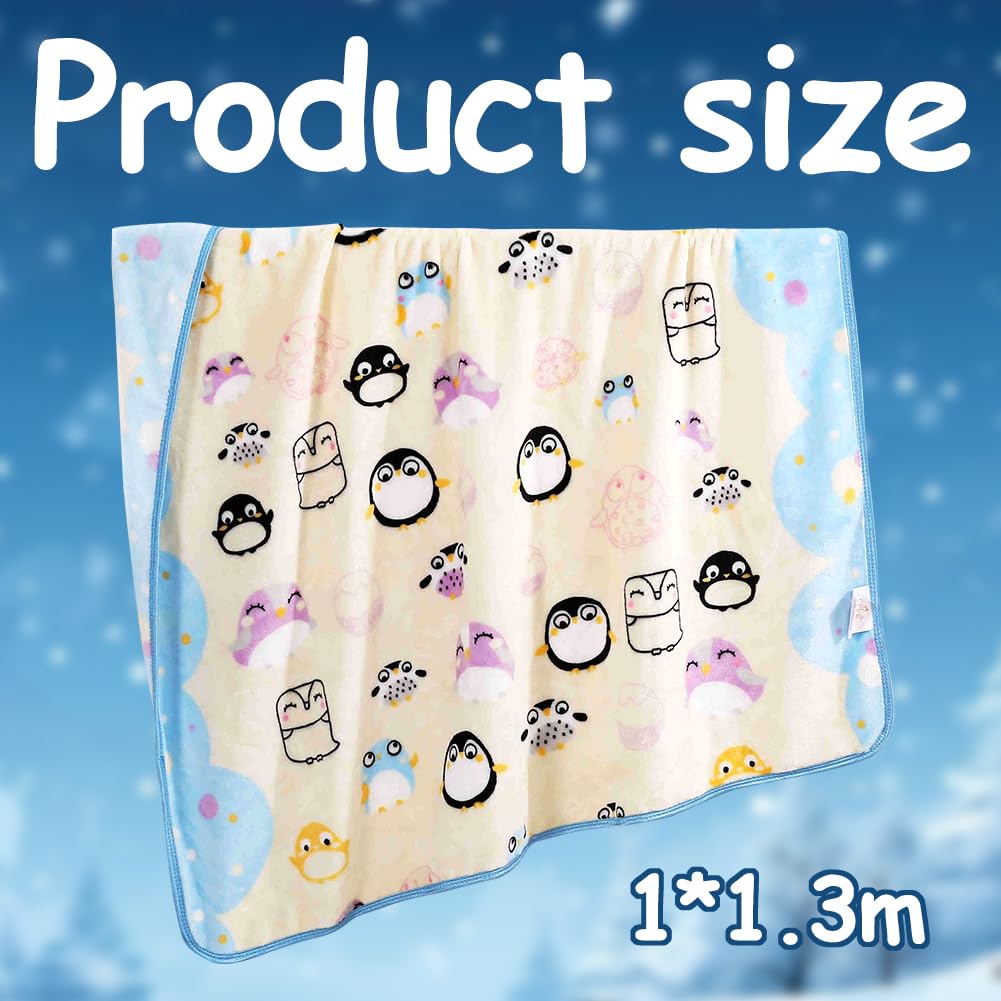 OVYALCJ Children's Blanket Penguin, Kids Animal Blankets - Image 2