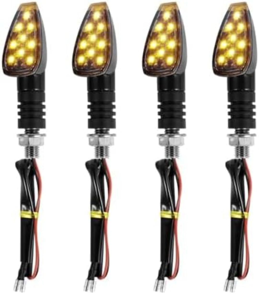 Mini uniwersalne wskaźniki Kierunkowskazy motocyklowe 4 szt. Uniwersalne akcesoria motocyklowe Kierunkowskazy LED 9 kierunkowskazów LED migacze migacze