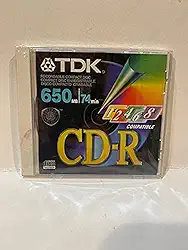 Disco compacto gravável TDK CD-R 650mb 74min até 6x