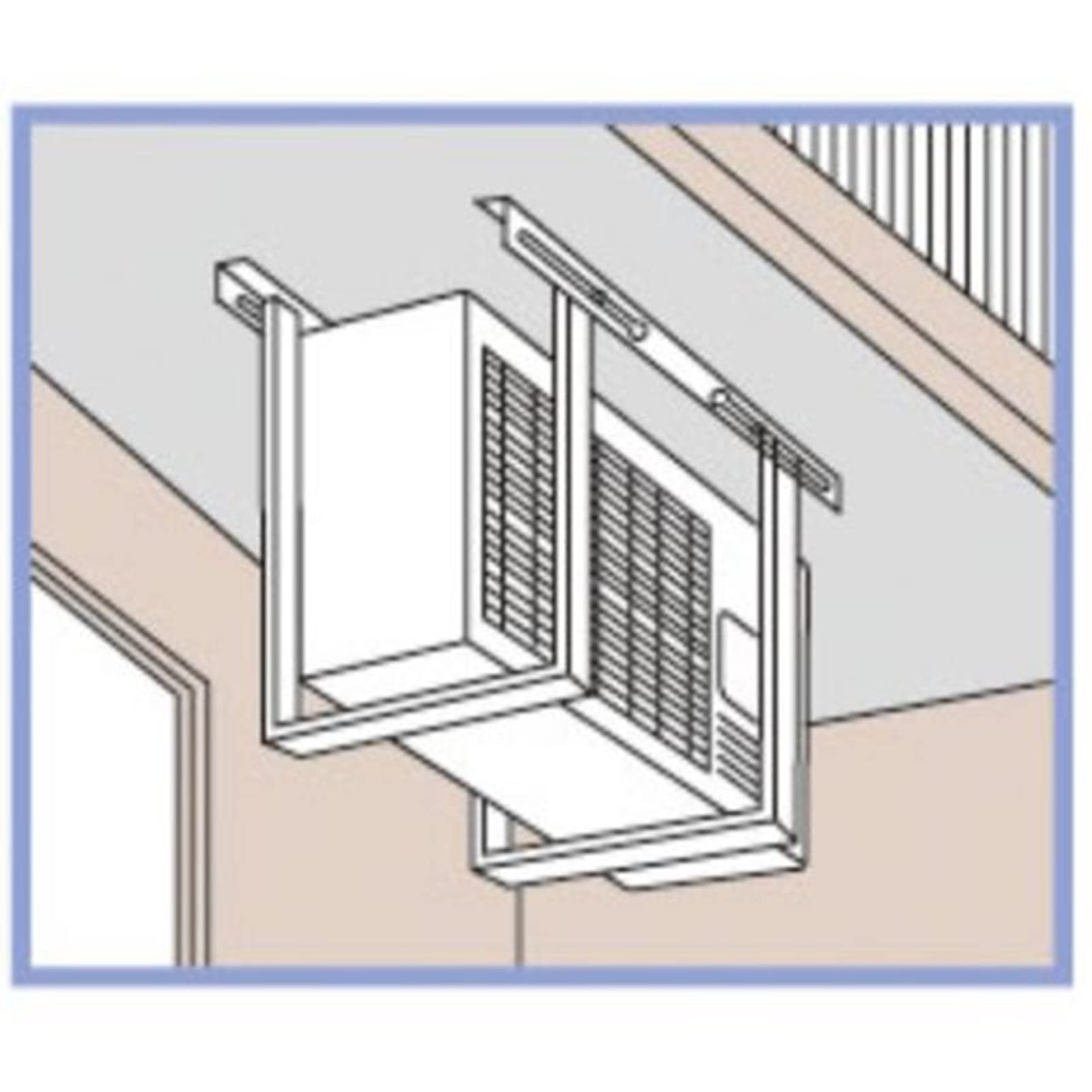 Staffe a soffitto Adatte per condizionatori Mini Split e Senza canalizzazione; staffe di Base universali salvaspazio per Pompe di Calore; staffe per unità Esterne di condizionatori.