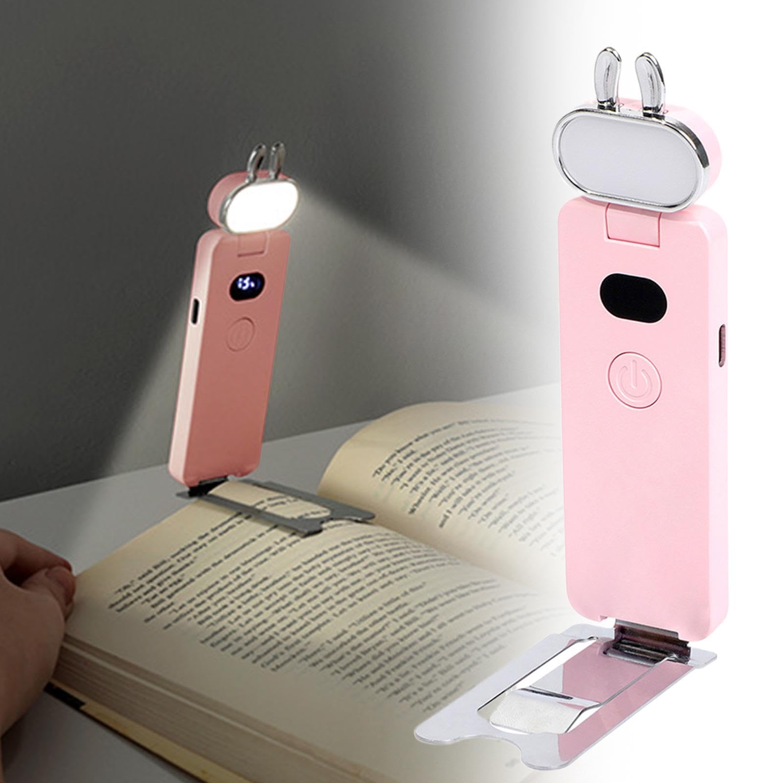 Luce lettura a clip Pieghevole Ricaricabile Luminosità Regolabile | Luce Da Lettura USB Per Amanti Dei Libri Per lettura notturna, campeggio, viaggio, ufficio, dormitorio, studio, hotel,