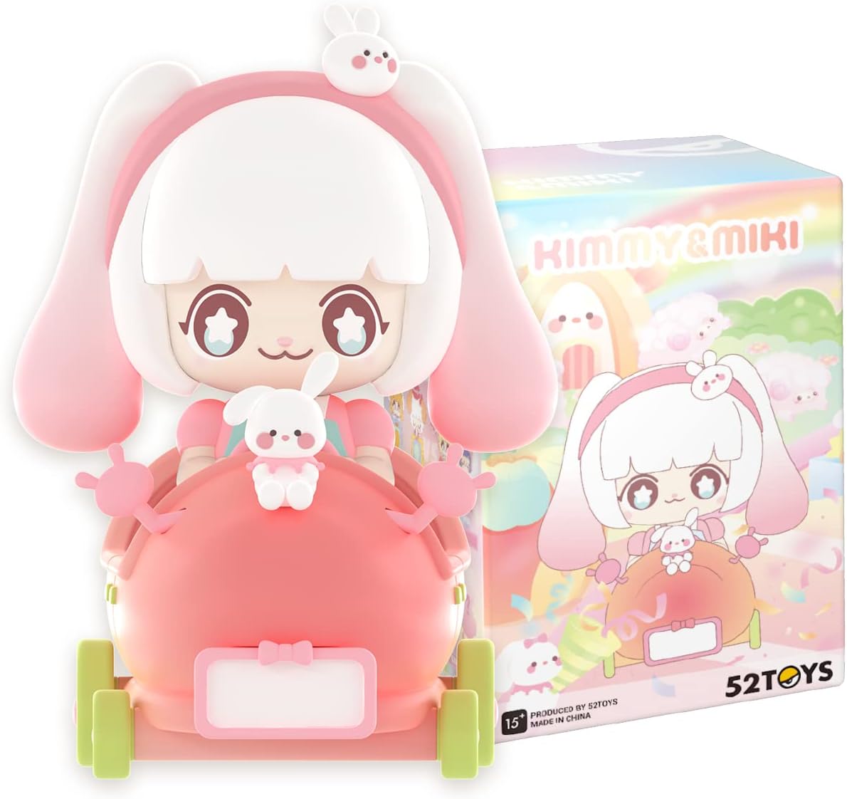 52TOYS Blind Box Kimmy&Miki Baby Bumper Cars Series, 1Pc Action Figure, Collectible
