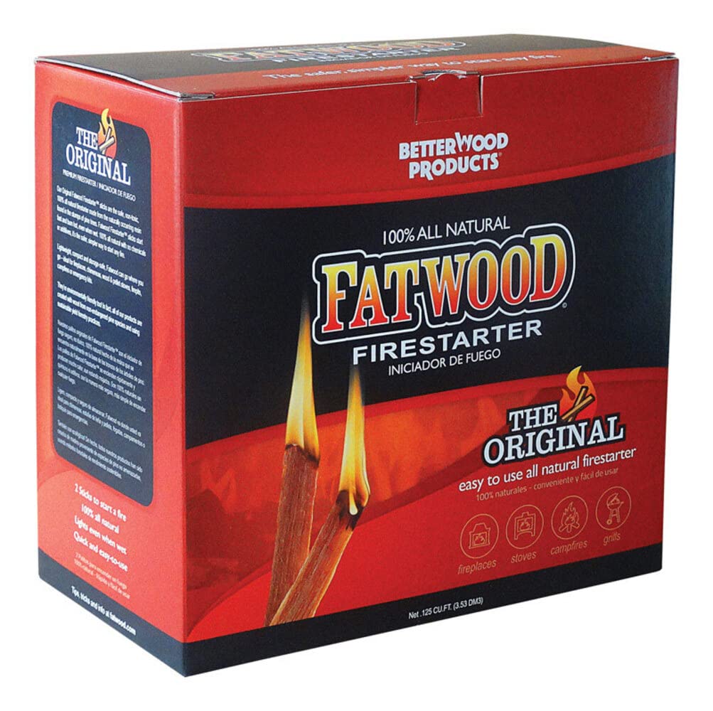 FATWOOD Wood Products Int'l 9987 Firestarter.125 Cu. Ft, 5-Lbs. - Quantity 44