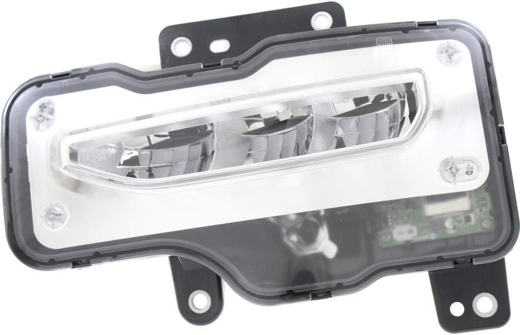 CarLights360 For GMC Sierra 1500 2016 2017 Fog Light Assembly Passenger Side LED DOT Certified | GM2593314 | 23381984