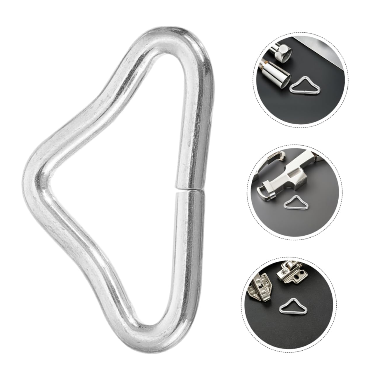ifundom 70piezas Hebilla de Repuesto para Cama Elástica Anillo de Metal de Alta Resistencia para Reparación de Trampolín