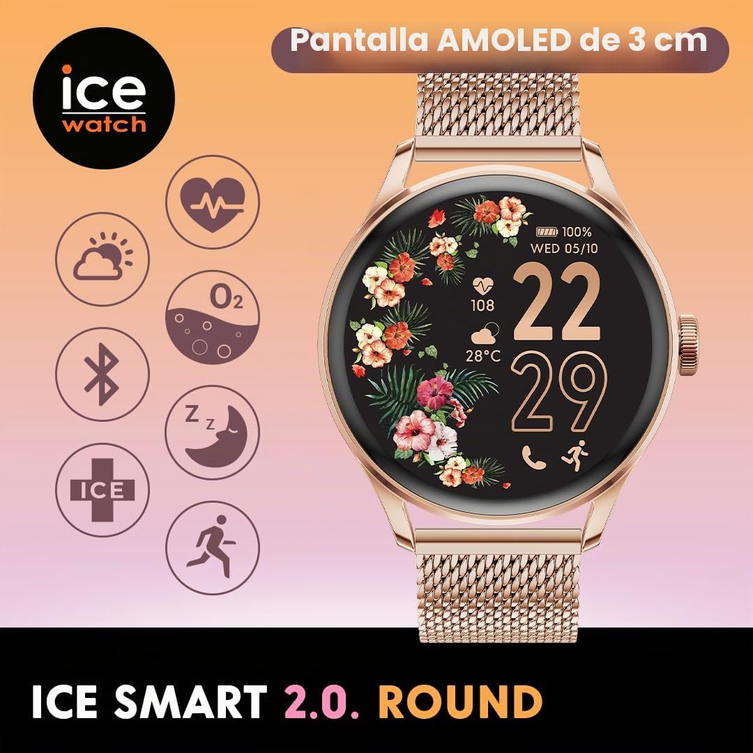 ICE-WATCH - ICE smart 2.0 - Reloj conectado redondo (1,20 pulgadas)