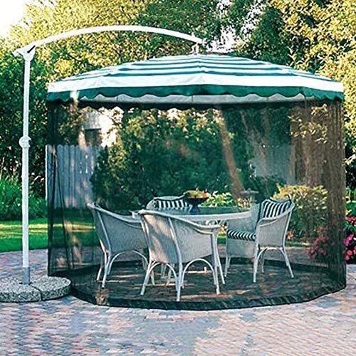 Preisvergleich Produktbild QAQWER Gartenschirm Moskitonetz Sonnenschirme Tischschirm Abdeckung Sonnenschirm Fliegennetz Gartenschirm Moskitonetz Mit Reißverschluss 300 X 230 cm