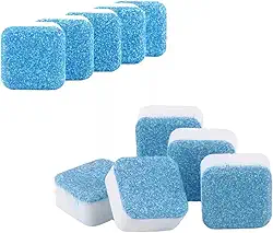 Kit 10 Pastilhas Efervescentes Antibacterianas Para Todos os Tipos de Máquinas de Lavar Roupas