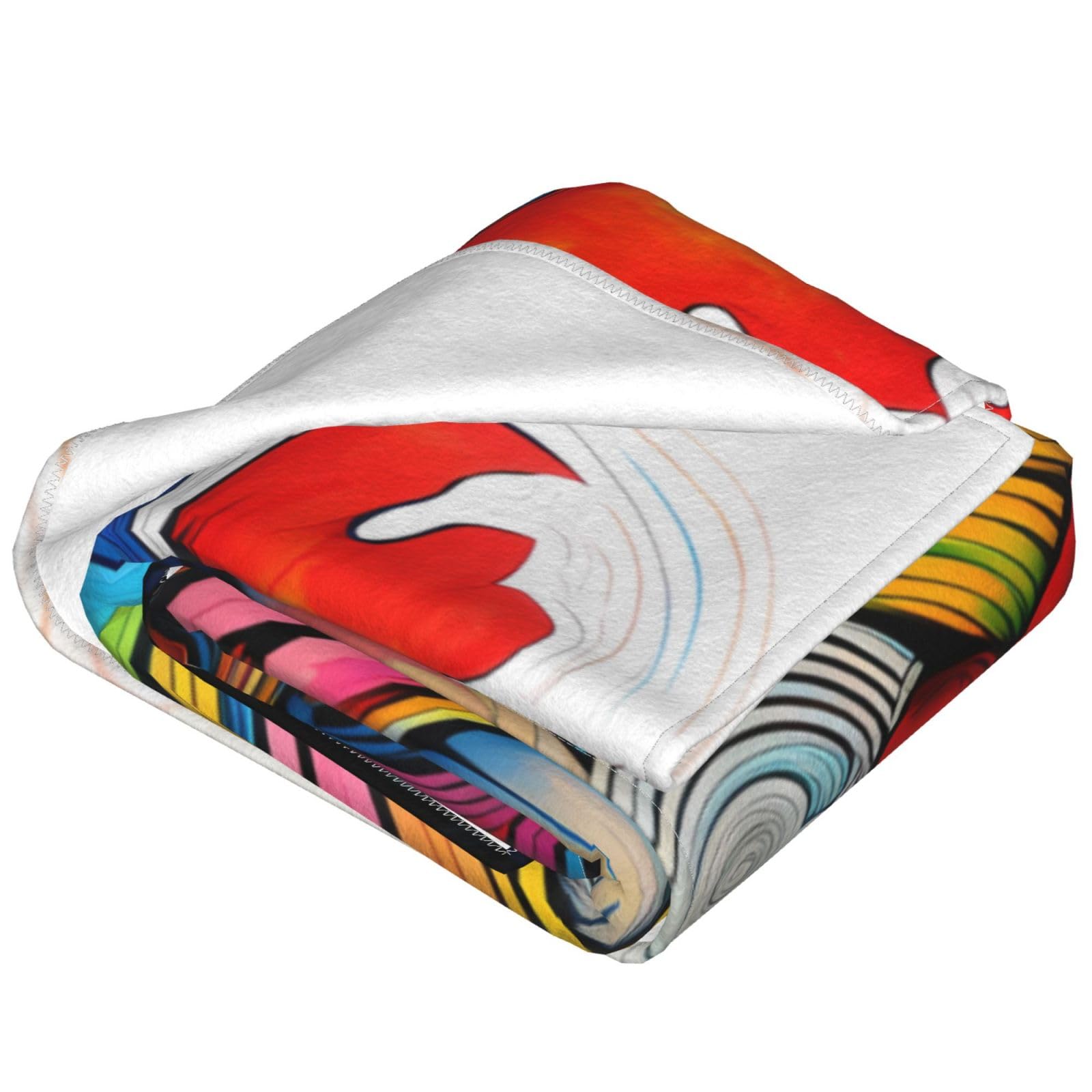 Coperta Flanella Con Gallo 127x152 Cm - Morbida E Colorata Per Divano E Letto - Regalo Originale - 3