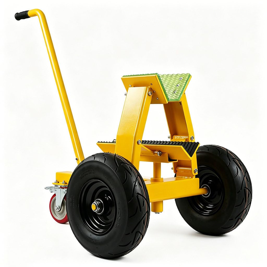 LIBYHEI All-Terrain Slab Dolly, Portable Panel Moving Tool Hand Cart Dolly,Heavy Duty Drywall Cart Drywall Dolly Cart with Wheels,Push Cart Warehouse Cart for Groceries, Garage, Warehouse