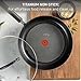 T-fal Ultimate Hard Anodized Nonstick Cookware Set 14 Piece, Oven Broiler Safe 400F, Lid Safe 350F, Kitchen Cooking Set w/Fry Pans, Saucepans, Griddle, Dutch Oven, Pots & Pans, Dishwasher Safe, Black
