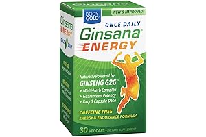 Ginsana Energy, Focus, Endurance, & Caffeine Free | Panax Ginseng Extract with Energizing Herbal Blend