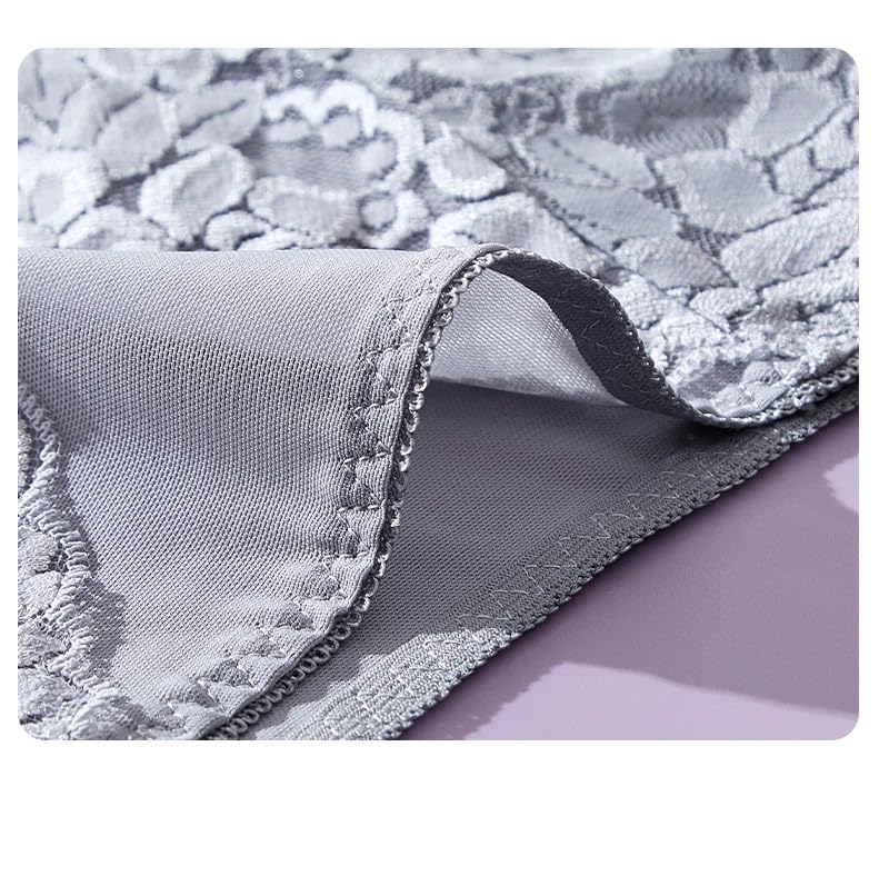 Baumwolle Unterwäsche Stretch Mittelhoher Sportslip Freche Spitzenhöschen Netzstoff Atmungsaktive Unterhosen Weiche und Bequeme Unterwäsche 12Er-Pack