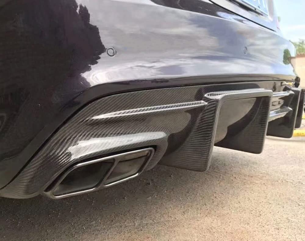 Dla Mercedesa Dla Benz W117 CLA200 CLA250 CLA260 CLA45 2013-2019 Samochód Z Włókna Węglowego/FRP Dyfuzor Tylnego Zderzaka Spoiler Splitter Body Kit(Carbon Fiber)
