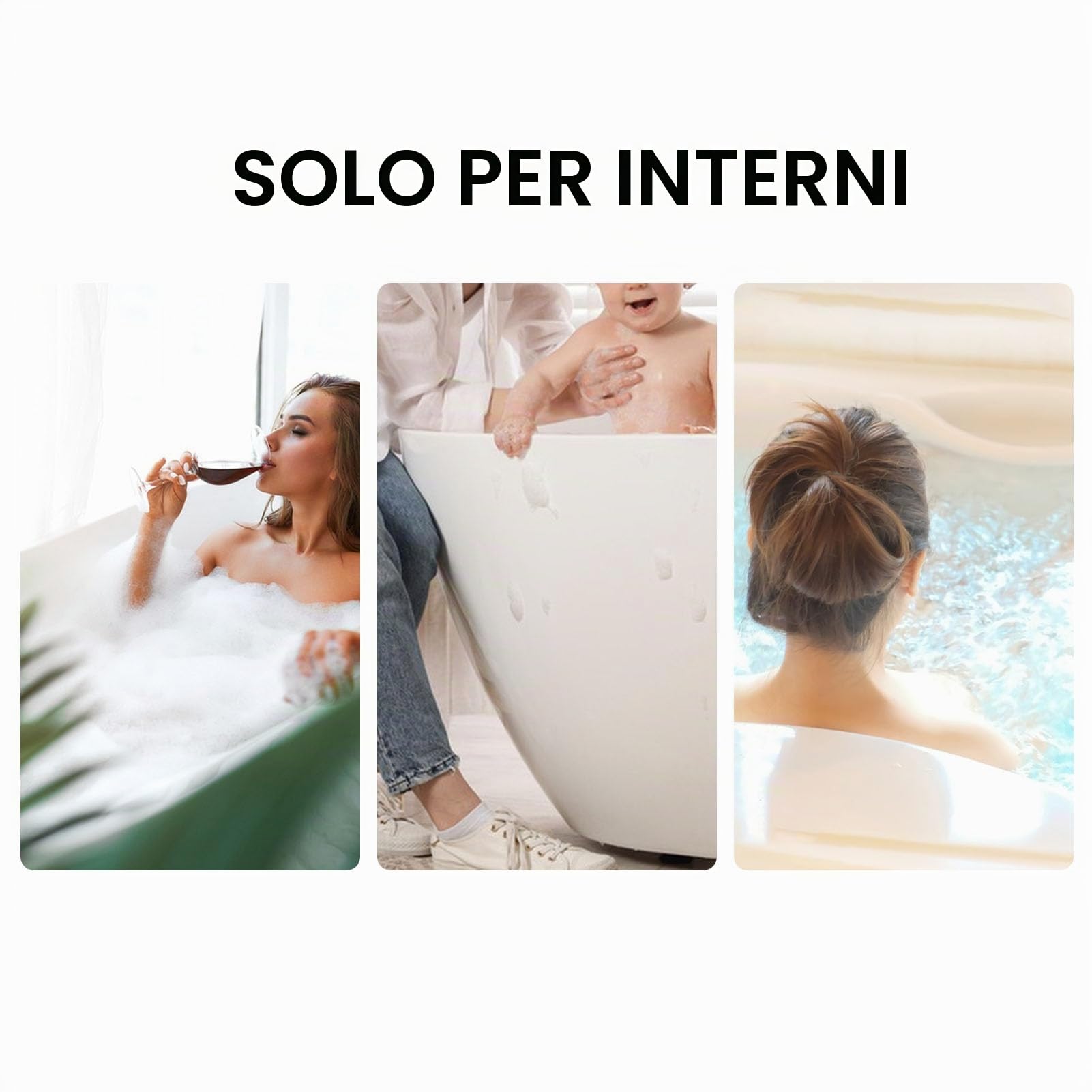 Riscaldatore per Piscina da 3000 W, Termostato Elettrico per L'acqua con Controllo della Temperatura, Riscaldamento Autonomo per Vasca Idromassaggio, Piscina, Cablato, con