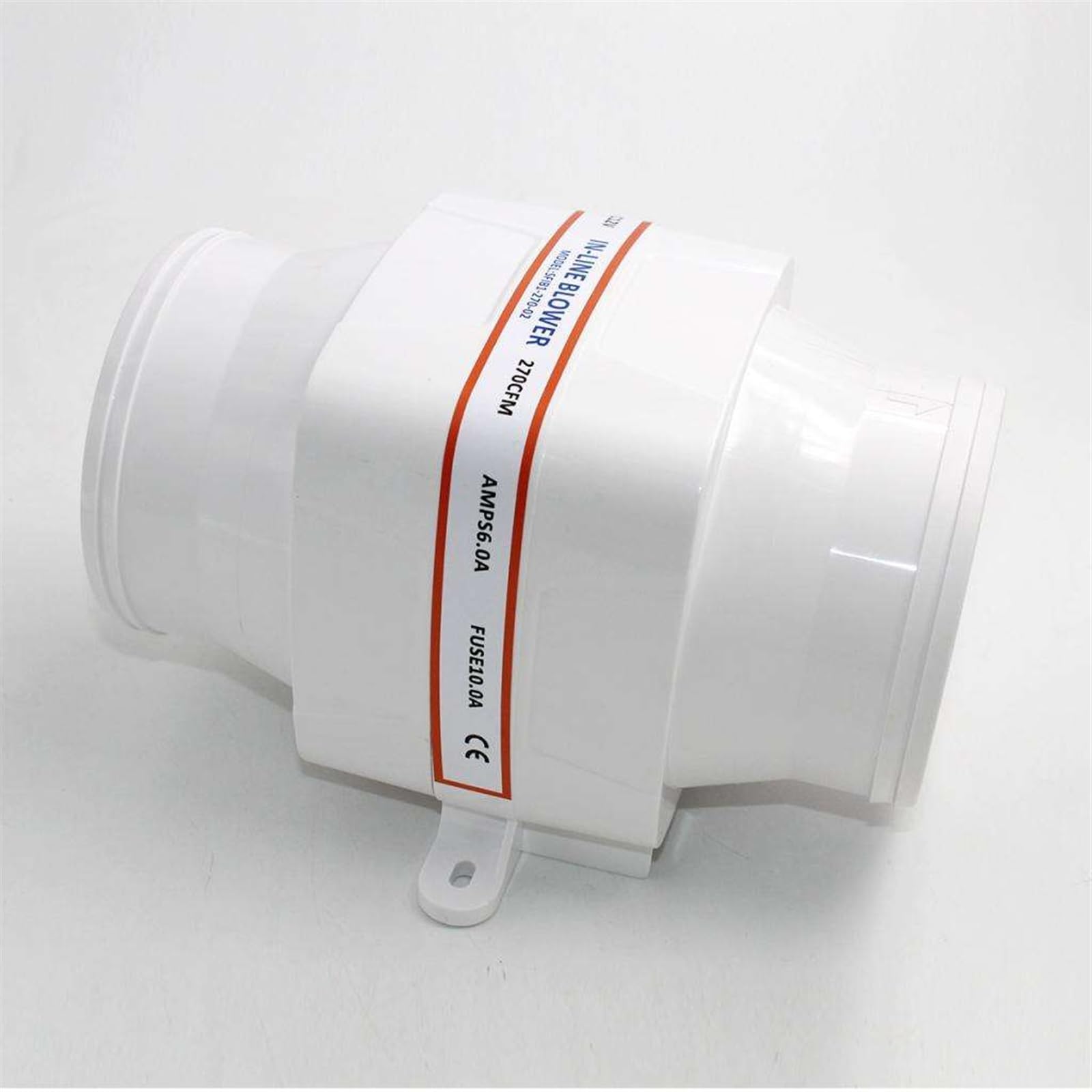 Ventilador de sentina en línea 4" y 100 mm, 12 voltios, 270