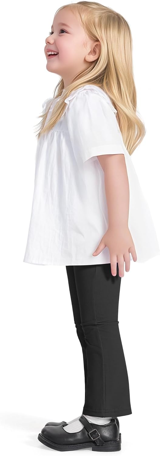 2 Pack Toddler Girls Flare Pants Baby Cotton Leggings Size 18M-5T - Image 2