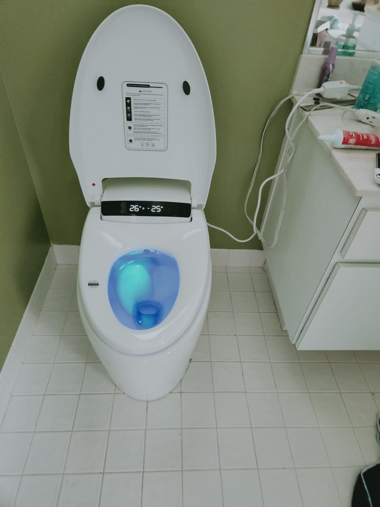 50/mo Finance SUCXDZQ Smart Toilet One Piece Smart Bidet Toilet