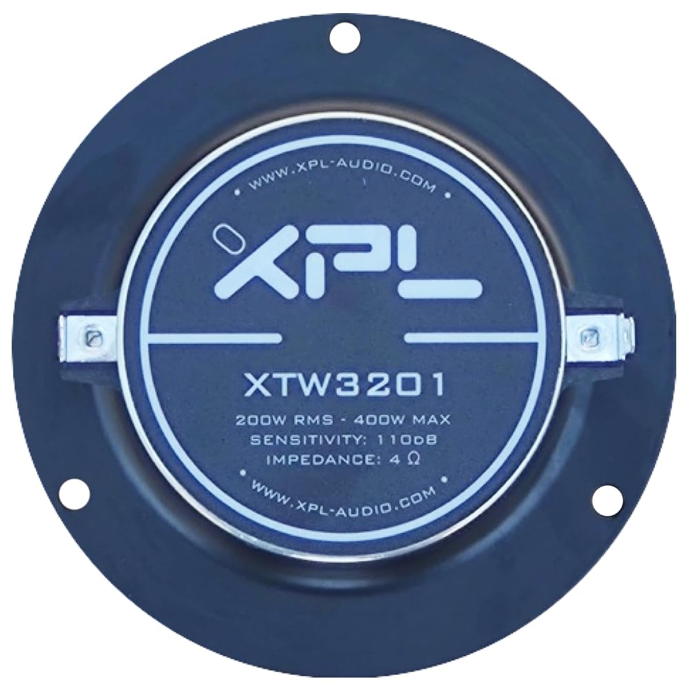 KIT SET PER XPL XTW3201 1 tweeter da 4" 10 cm 100 mm di diametro, da 150 watt rms 300 watt max, impedenza 4 ohm, 114 db spl, magnete al neodimio, 1 pezzo