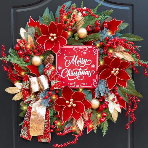 PureCosy 24in Lighted Wreath