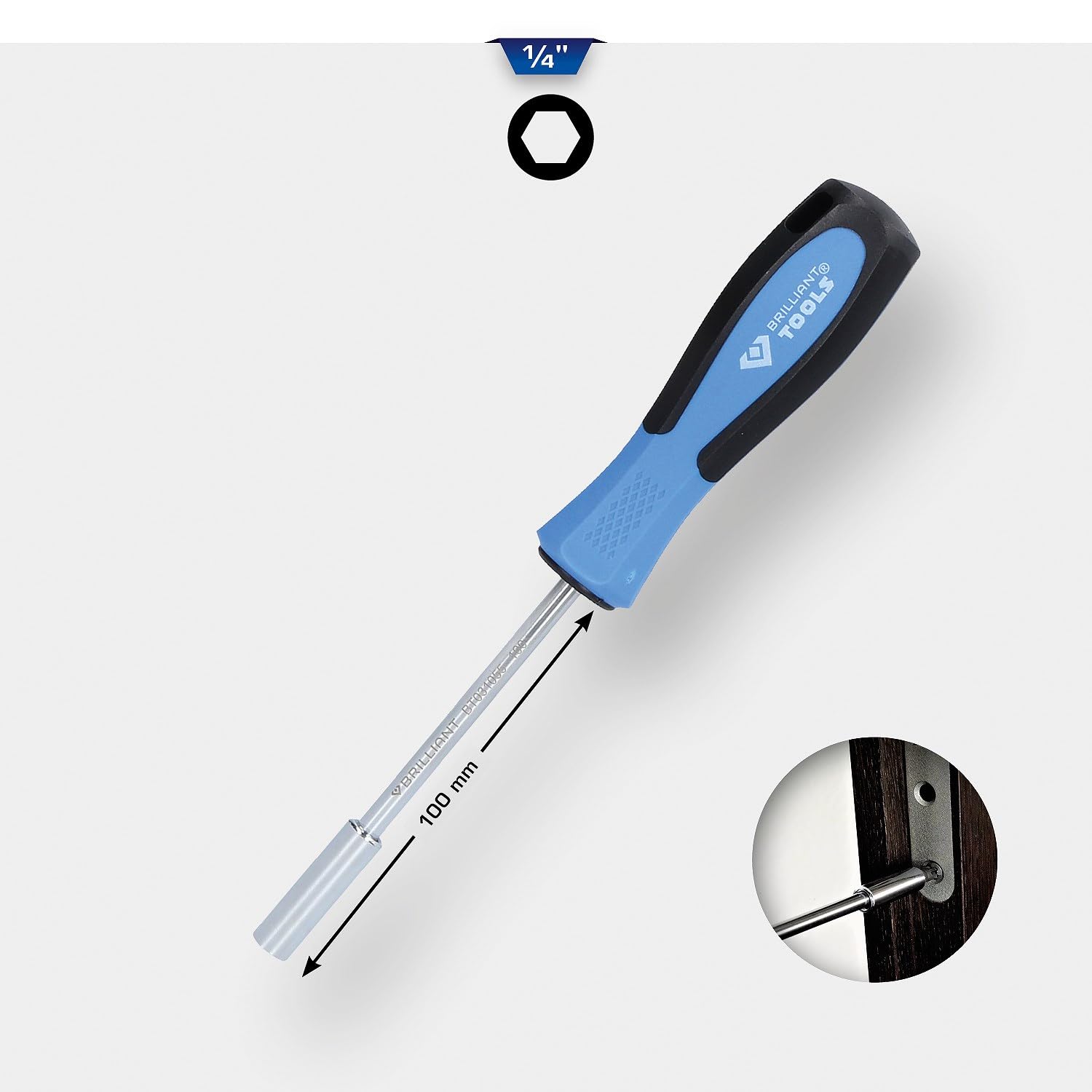 BRILLIANT TOOLS BT031055 1/4" Giraviti a inserti [Powered by KS TOOLS]