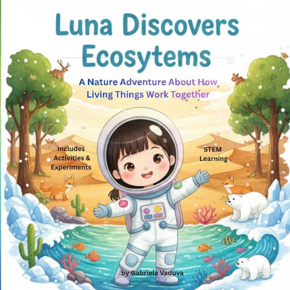LUNA DISCOVERS ECOSYSTEMS: A Nature Adventure About How Living Things Work Together (Luna the little astronaut)
