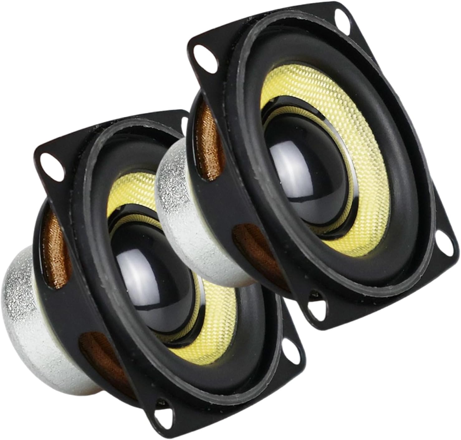 2PCS 47mm Full Spectrum Horns 4Ohm 10W Strong Inner Magnet Horn Square Loudspeaker Powerful Sound Horn Pair
