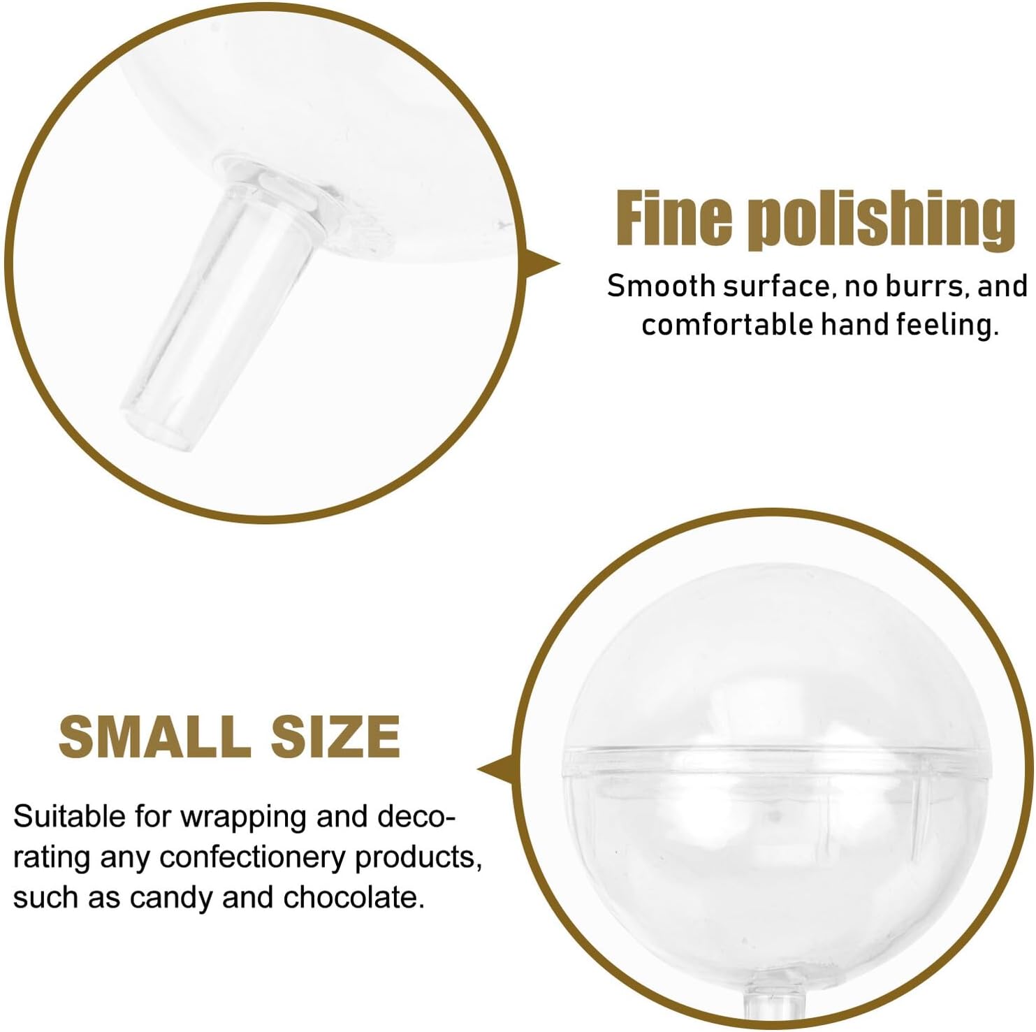 Holibanna Chocolate Holder Candy Wrappers Case Plastic Candy Packaging Box 100 Pieces Set for Party Favors Wedding Bouquet Wrap Supplies