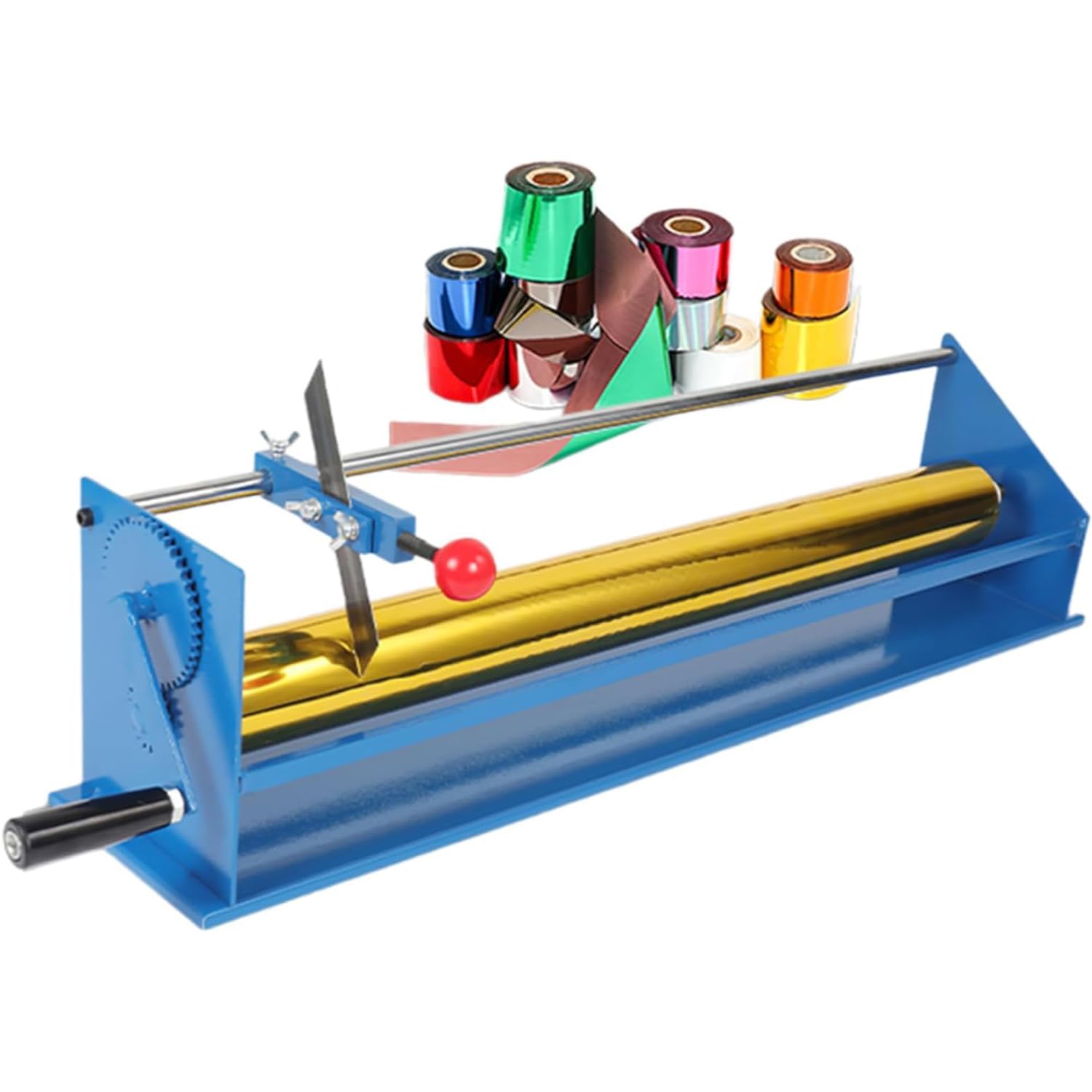 Tagliacapsule manuale, taglierina manuale di precisione per stampa a caldo, larghezza di taglio 65 cm, ideale per stampa, imballaggio e rotoli di pelle