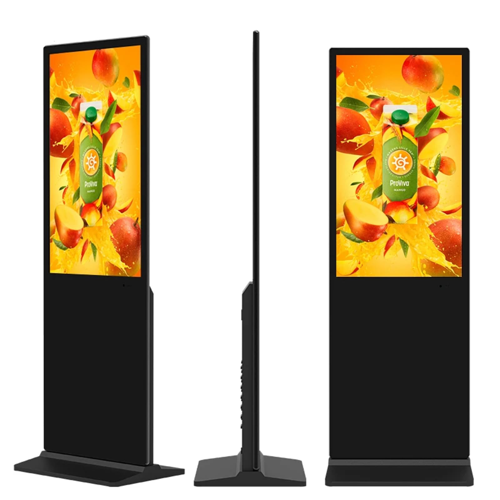 43" Digital Signage Display Kiosk Non Touchscreen Digital Kiosks Interactive Floor Standing Full HD IPS LCD Screen Commercial Totem with Android 11 System Interactive Advertising Media Player