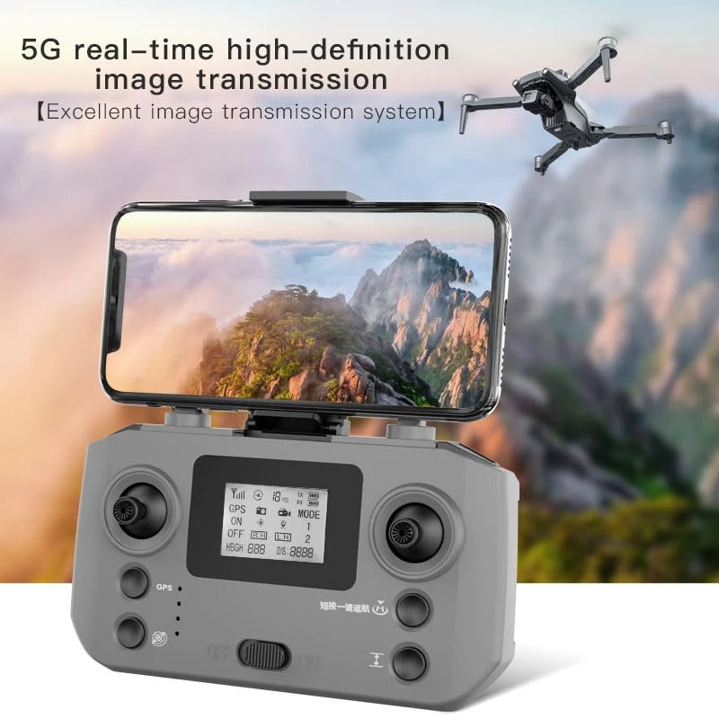 Image of HILLSTAR GPS Drone with 4K UHD Camera & 3-Axis Gimbal, Foldable Brushless Motors, Obstacle Avoidance Sensor, 2.5 KM Long Range, 26 Min Flight per Battery, 2 Batteries, Smart 5G-GPS Auto Return