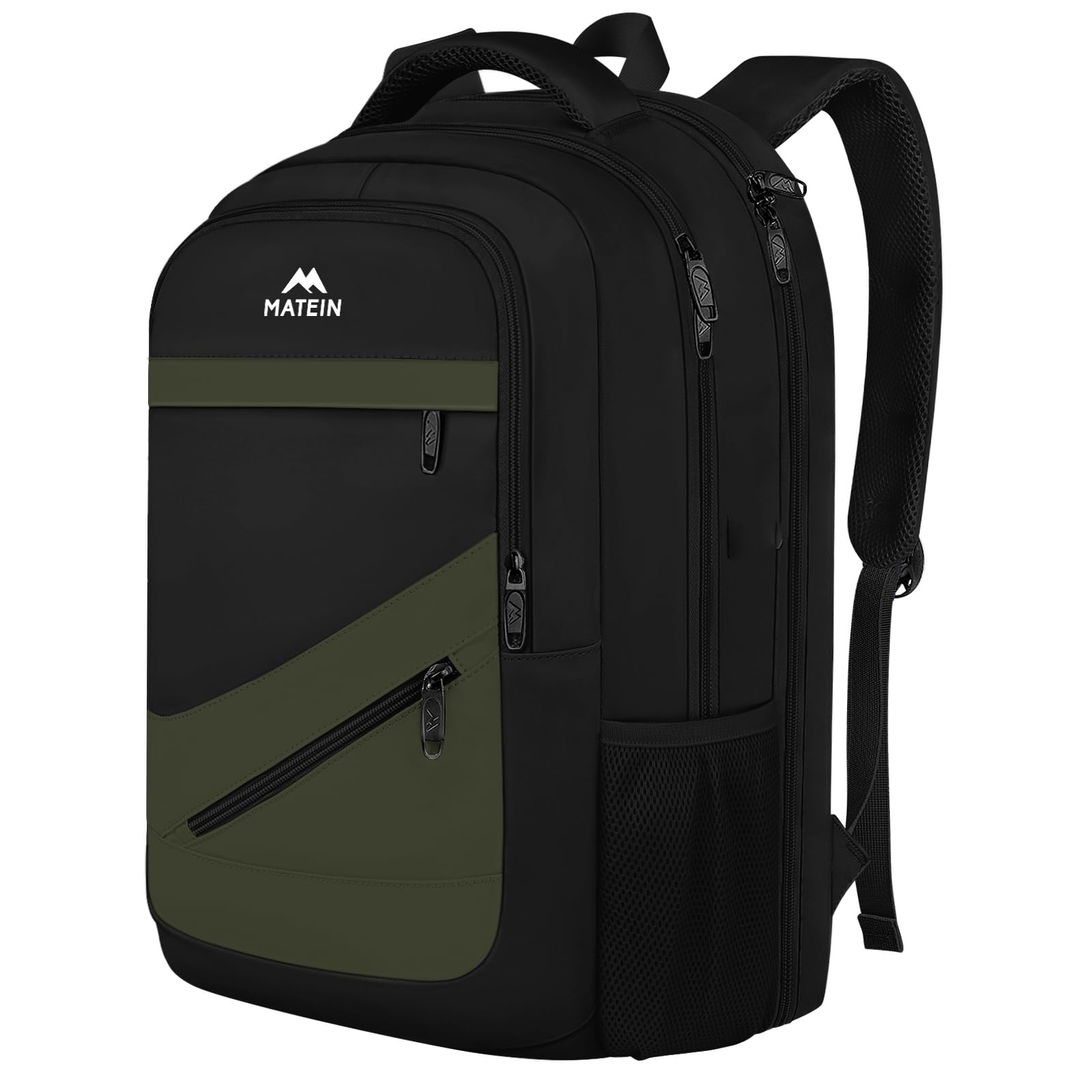 backpack with battery for laptop Gray Anti-Theft Laptop Backpack USB Charging Port Nylon Waterproof Travel  Bag