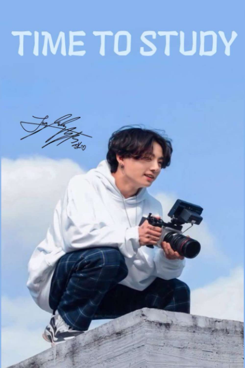TIME TO STUDY:BTS Jungkook Composition Notebook | BTS Notebooks | BTS Merchandise Under 10 | Collage Ruled 100 Pages, 6 x ...