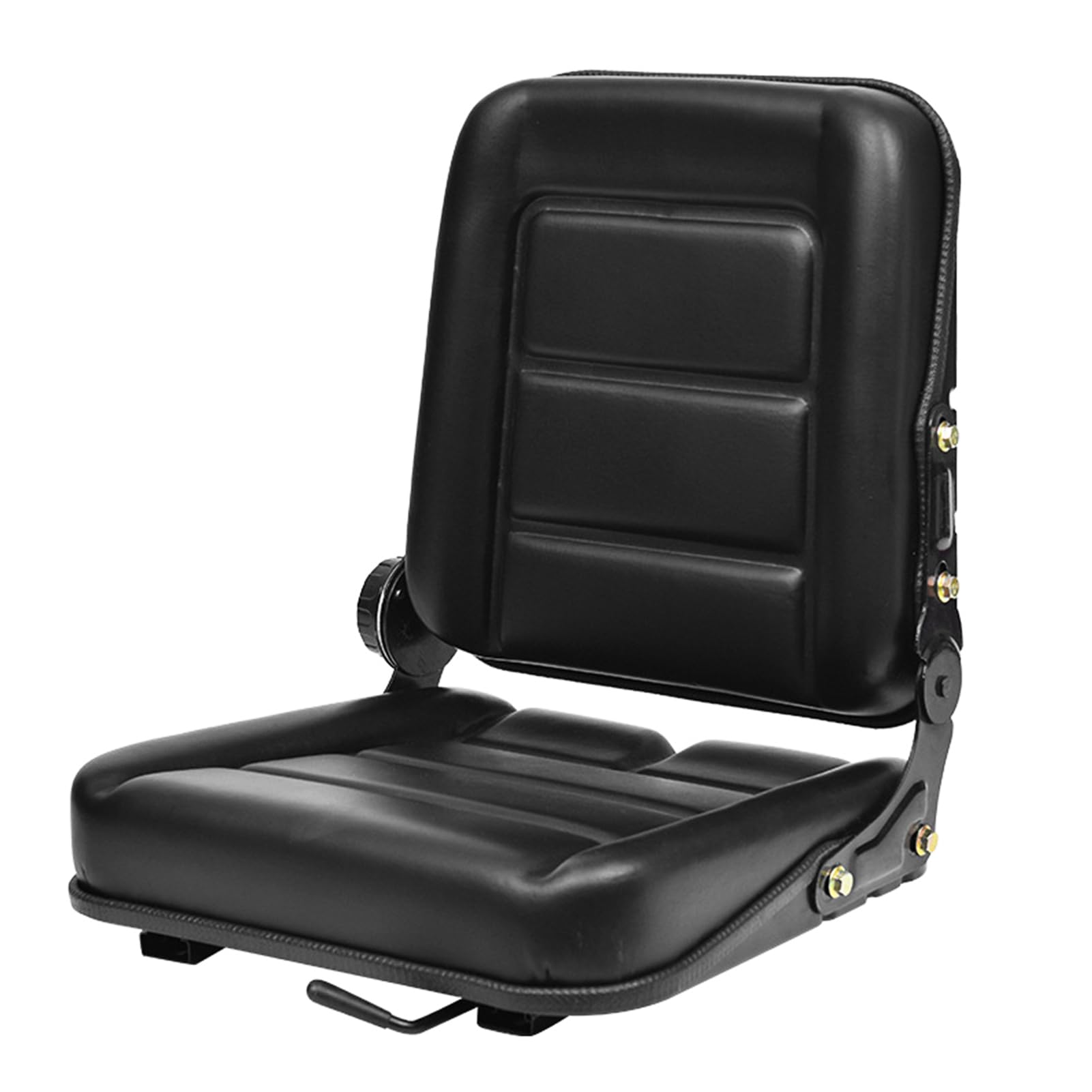 Universal Forklift Seat, Tractor Seat with Adjustable Backrest, Micro  Switch Slide Rail, Seat for Agricultural Vehicles, Faux Leather Seat for  Lawn