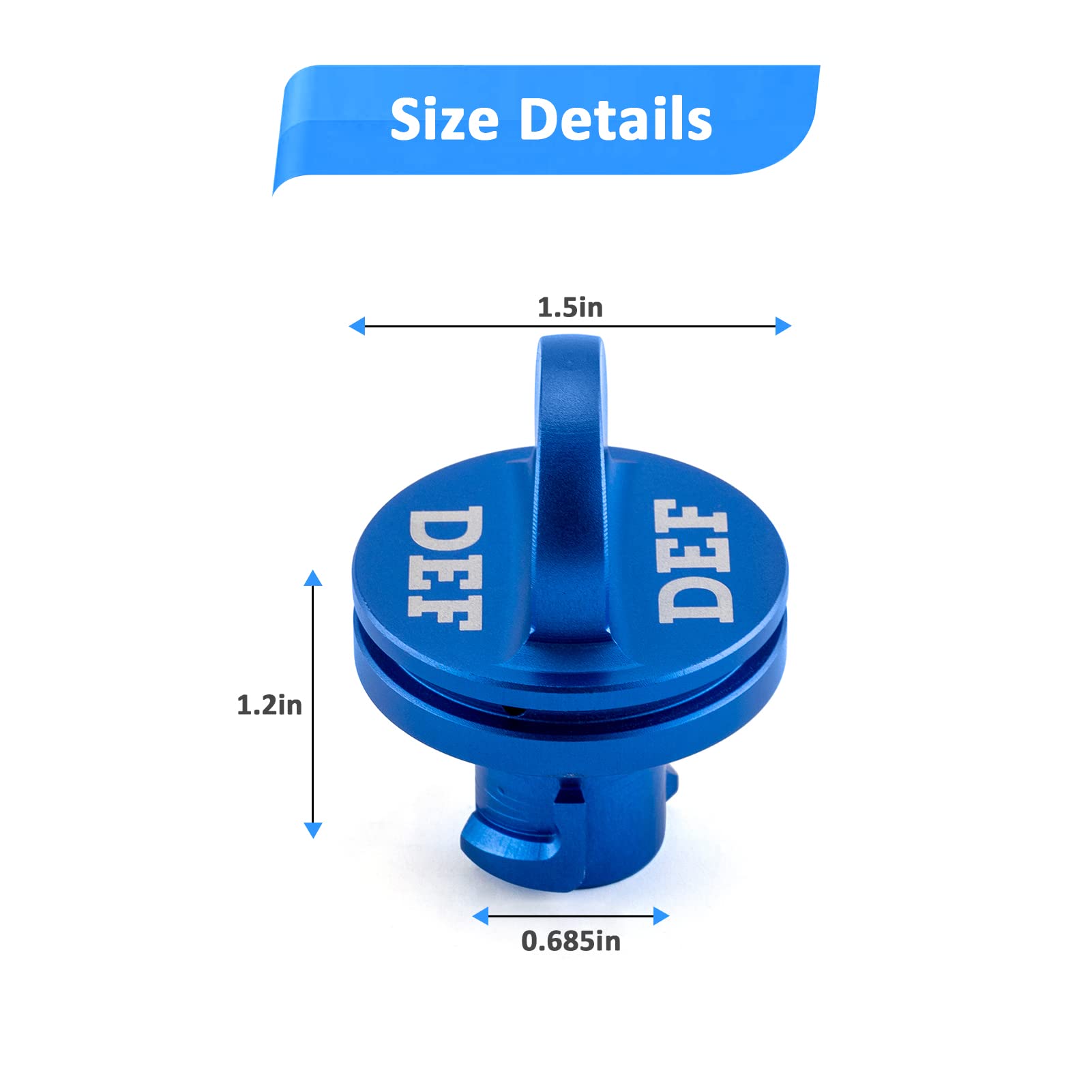 Diesel Fuel Cap Compatible With Dodge Ram, Magnetic Diesel Fuel Cap & DEF Cap Compatible With RAM 1500 2500 3500 Trucks (2013-2019) - Aluminum Factory...