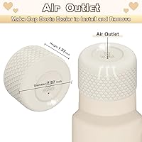 Vista 13 de WUQID Heart Shaped Texture Silicone Boot Compatible with Stanle Quencher H2.0 IceFlow Flip 20oz 30oz 40oz,Hydroo Flask 12-24oz