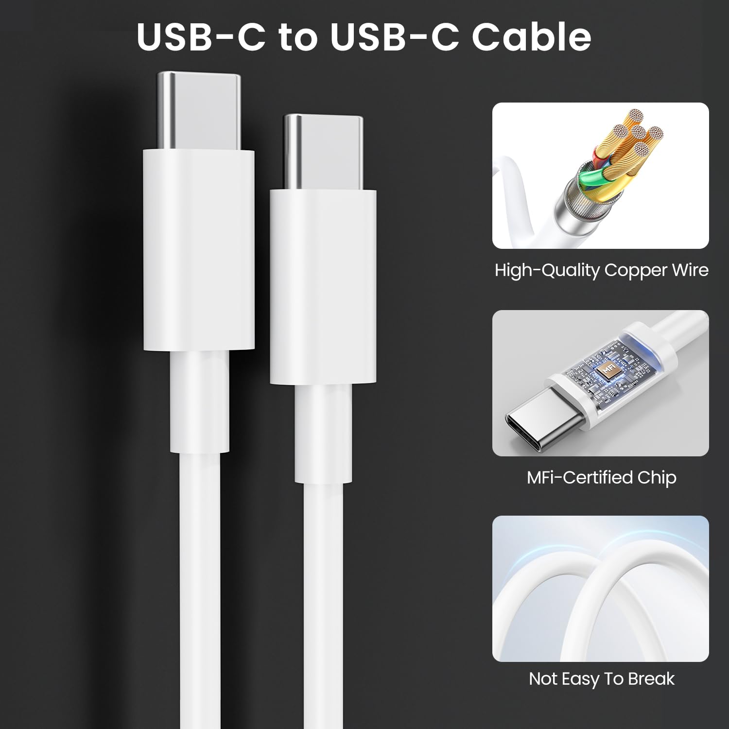 iPad Charger 20W USB C Fast Charging Block with 6.6FT USB C to USB C Cable — Amazon image 5