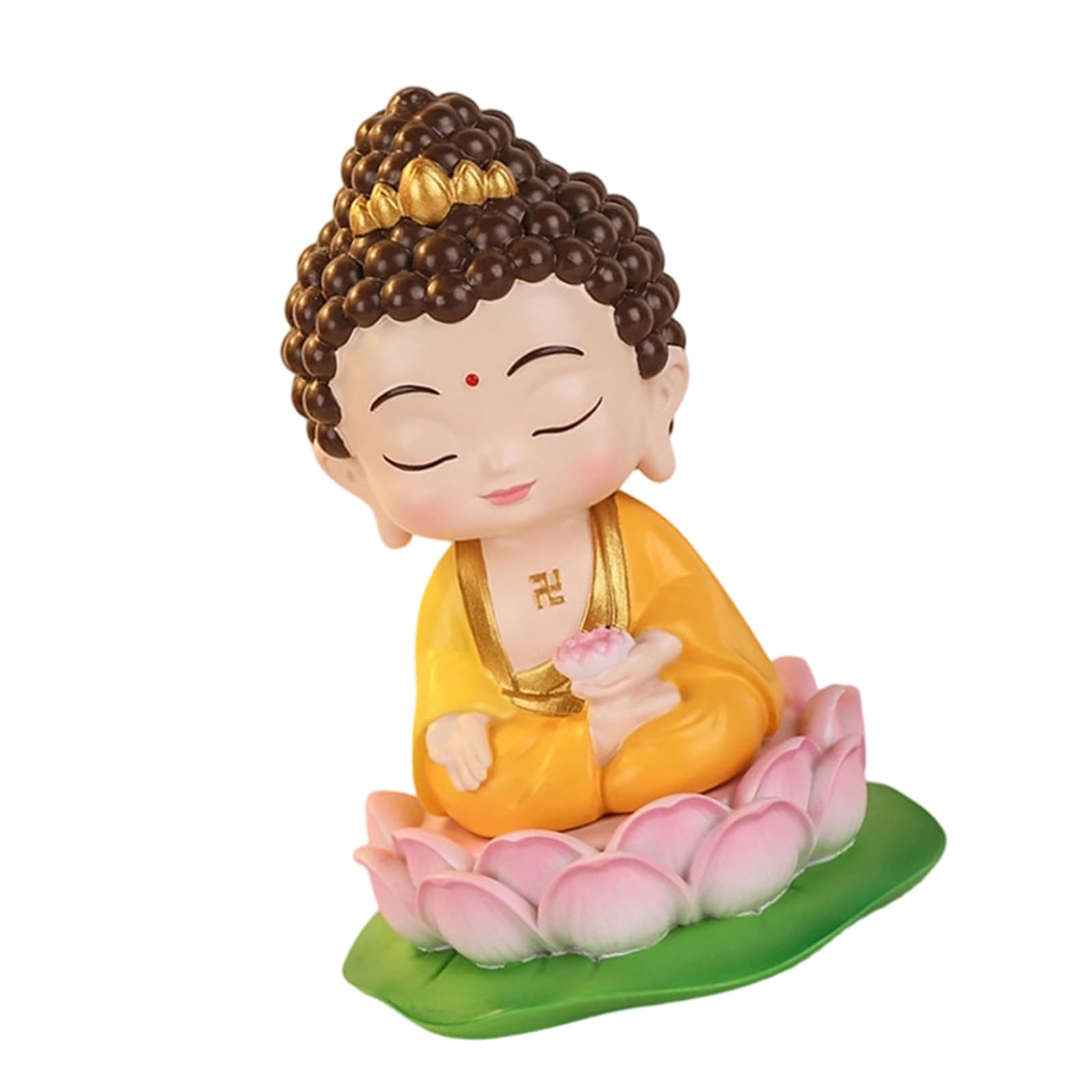 Mllepjdh Buddhas Statue Decorative Buddhist Figurines Guan Yin Statues Sculptures Ornament Car Home Table Decors Guan Yin Statue