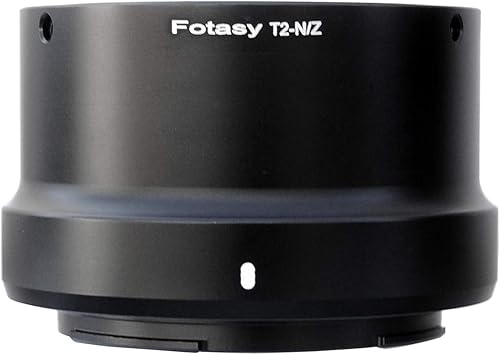 Miniatura 2 de Fotasy Lente de montaje en T ajustable a Nikkor Z, montaje en T Z, compatible con lente de telescopio de montaje T T2, compatible con cámara sin