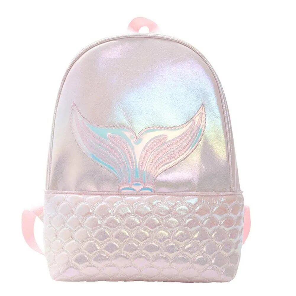 Sanfly Backpack for Kids Children Pink Casual Daypack Book Bag Rucksack Glitter Bags Mermaid Backpack Girl School Book Shoulder Bag